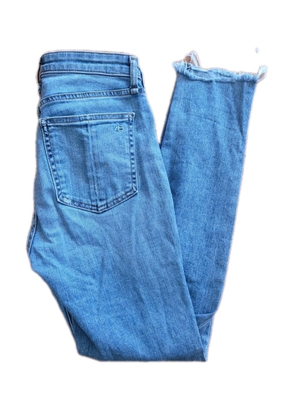 Rag & Bone Womens Jeans 25 Nina High Rise Skinny Ankle Crop Button Fly Jeans - Picture 3 of 7